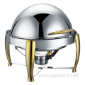 Stainless Steel Round Roll Chafing Dish